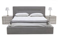 Juliana - Italian Modern Grey Upholstered Bed