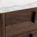 Chelton - Contemporary White Ceramic & Walnut Nightstand