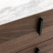 Chelton - Contemporary White Ceramic & Walnut Dresser