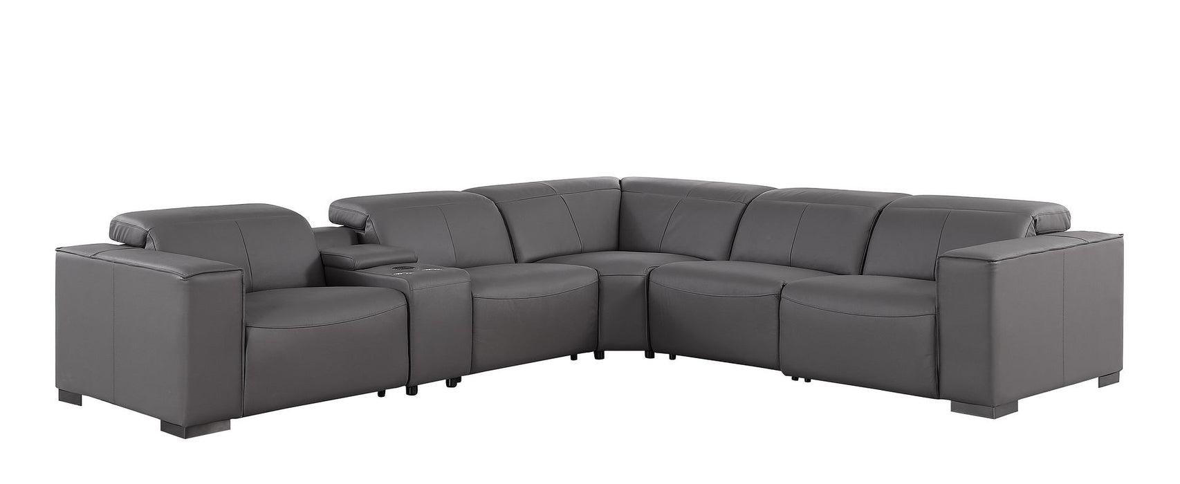 Global United 1208 Dark Grey 6PC Sectional