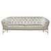 Stella - Transitional Beige Velvet Sofa