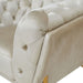 Stella - Transitional Beige Velvet Sofa