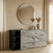 Maranello - Modern Grey Wash & Faux Marble Dresser