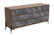 Metcalf - Mid-Century Walnut & Grey Dresser