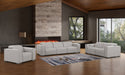 Global United 1208 3-Piece Reclining Set Light Grey