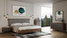 Metcalf - Mid-Century Walnut & Grey Bedroom Set