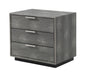 Dynasty - Modern Shagreen Three Drawer Nightstand