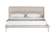 Bergeron - Contemporary Cream Woven Fabric Bed