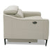 Eden - Modern Grey Leather Loveseat with 2 Recliners