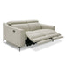 Eden - Modern Grey Leather Loveseat with 2 Recliners