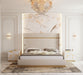 Sterling Modern Beige + Gold Bed + Nightstands