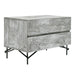 Aria - Italian Modern Multi Grey with texture Nightstand