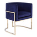 Betsy - Modern Navy Blue Velvet + Gold Kids Chair