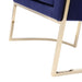 Betsy - Modern Navy Blue Velvet + Gold Kids Chair