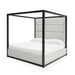Manhattan - Contemporary Canopy Grey Bed -queen