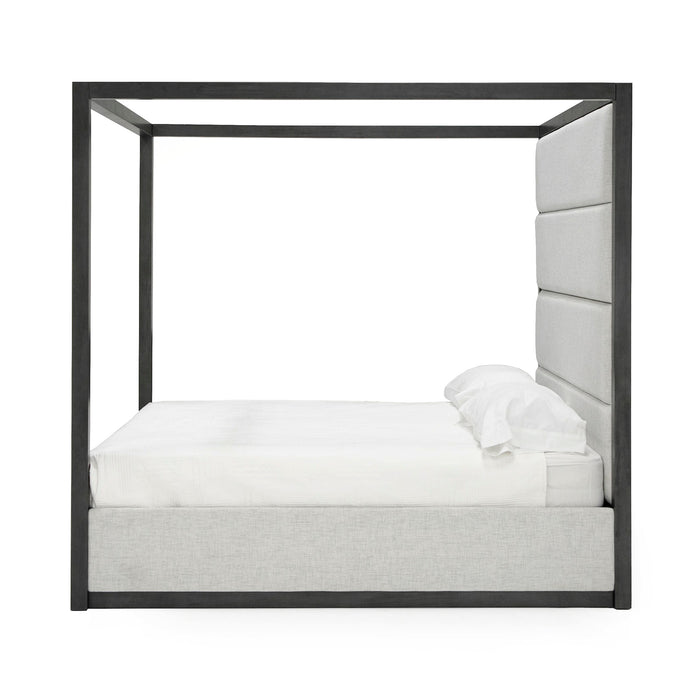 Manhattan - Contemporary Canopy Grey Bed -queen