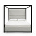 Manhattan - Contemporary Canopy Grey Bed