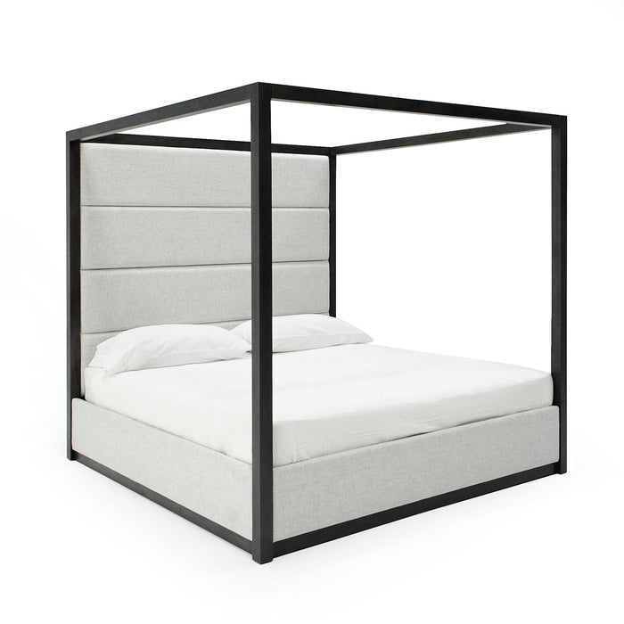 Manhattan - Contemporary Canopy Grey Bed