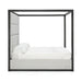 Manhattan - Contemporary Canopy Grey Bed