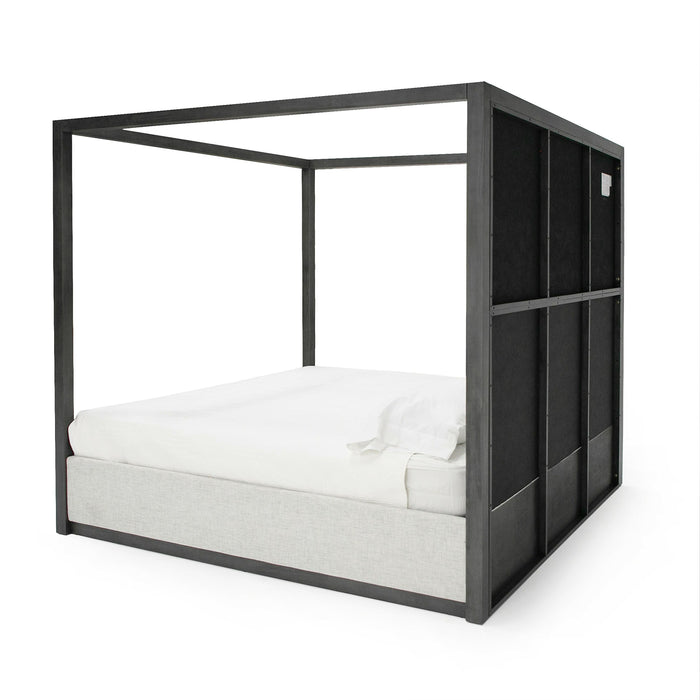 Manhattan - Contemporary Canopy Grey Bed