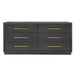 Manhattan- Contemporary Grey and Gold Dresser