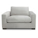 Poppy - Modern White Fabric Lounge Chair
