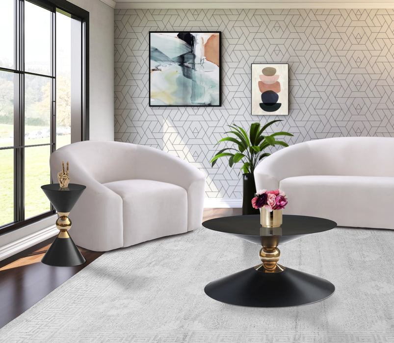 Malia Black / Gold End Table