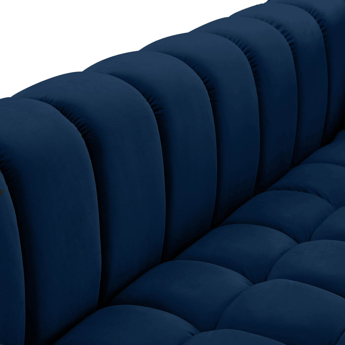 Gwen Navy Velvet Chair