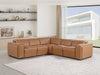 1224 Sectional - Cognac 5pc