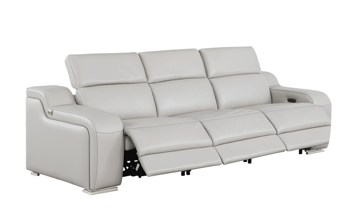 Global United 6111 3-Piece Reclining Set | Genuine Leather