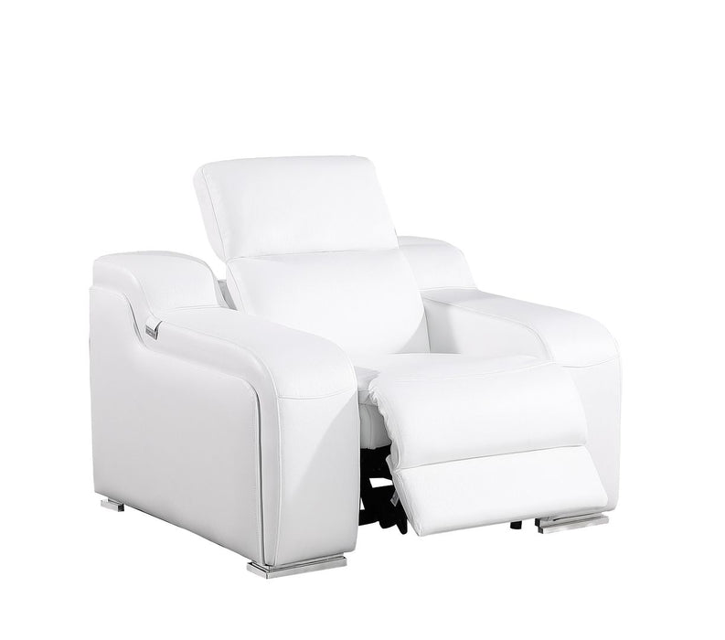 Global United 6111 Power Reclining Chair | Genuine Leather