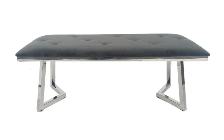 Elevations Silver  Dining Bench