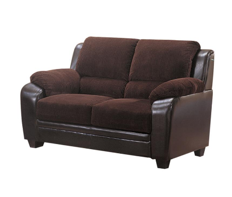 Everyday Monika Chocolate Soft Stationary Loveseat