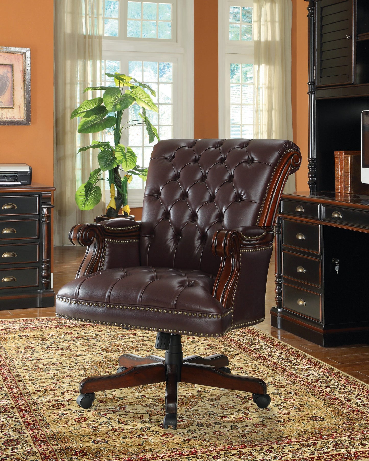 DARK BROWN - OFFICE CHAIR