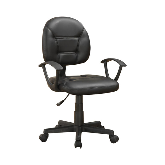 BLACK - ADJUSTABLE HEIGHT OFFICE CHAIR