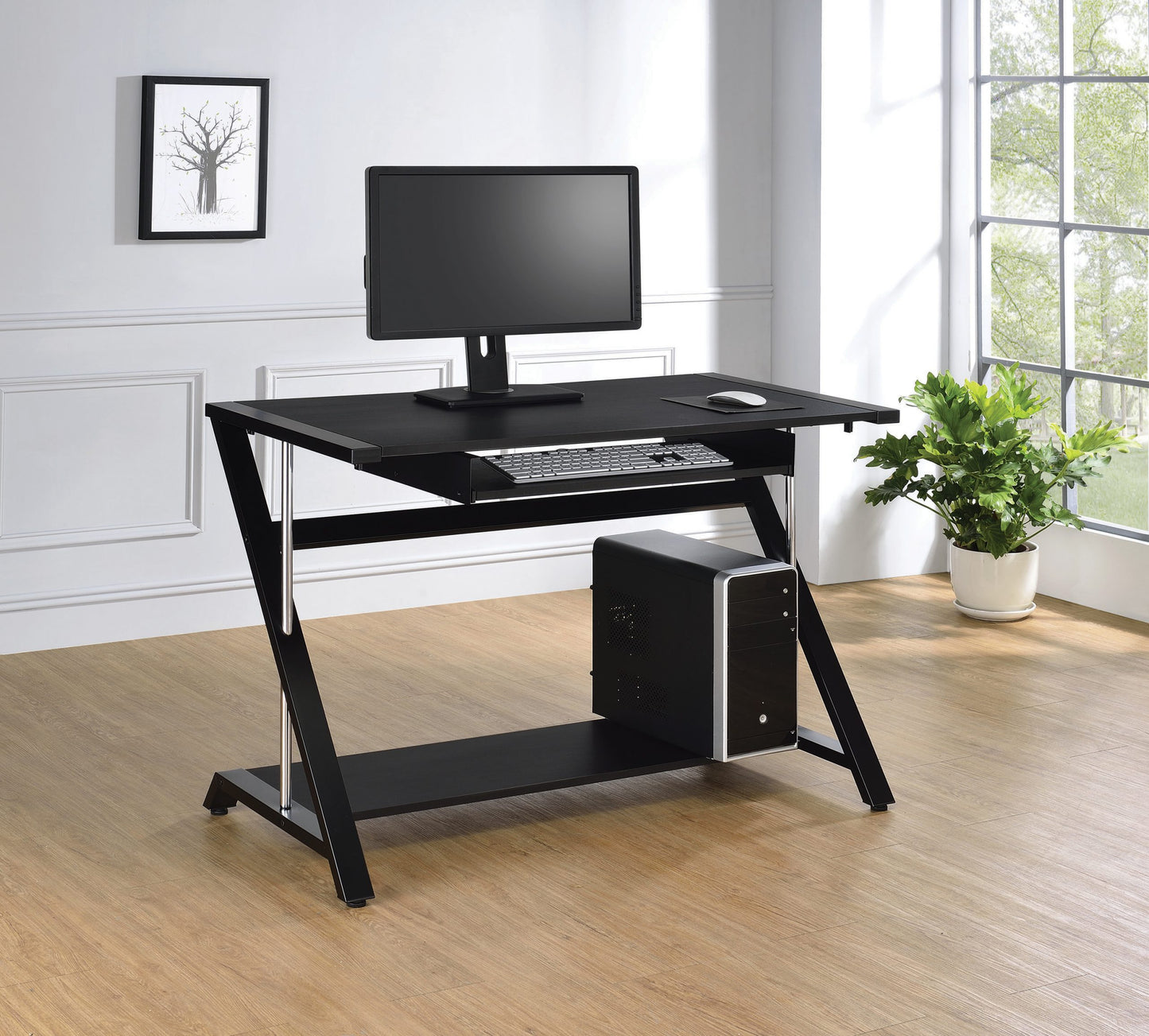 BLACK - COMPUTER DESK