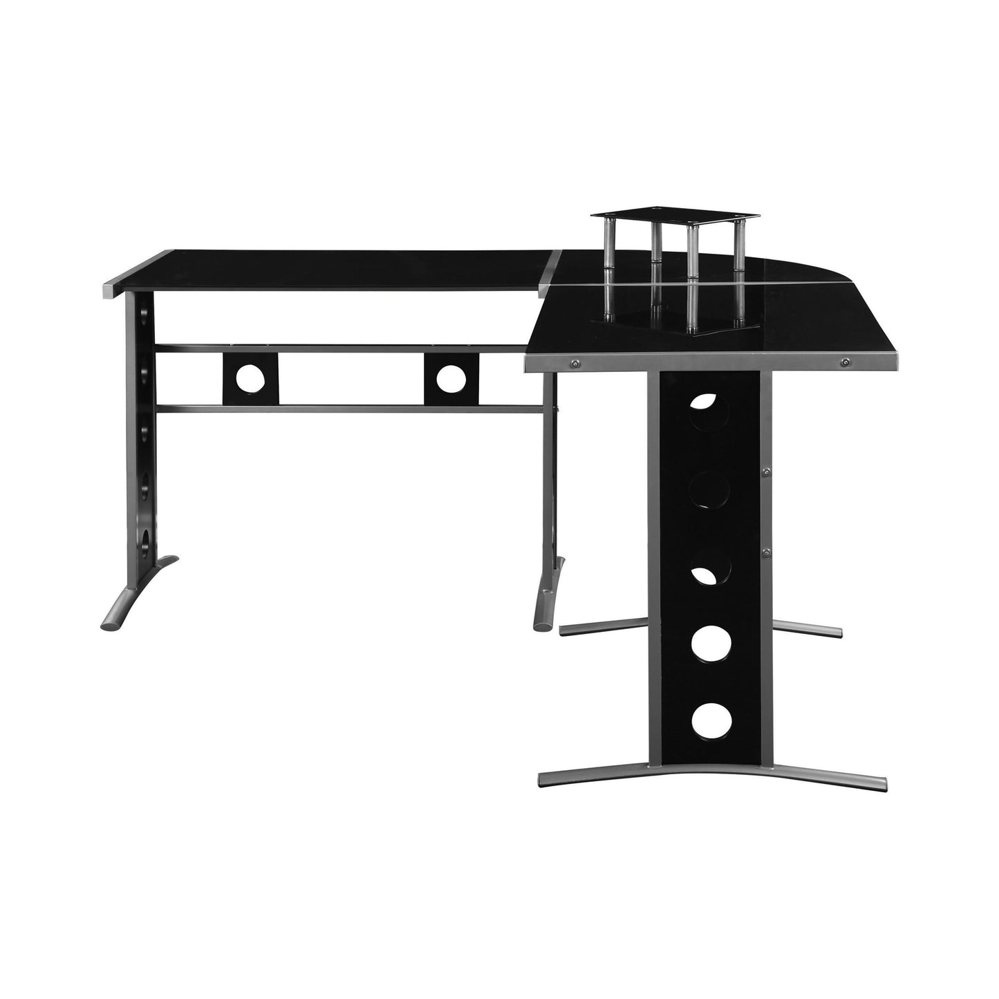 BLACK - COMPUTER DESK SET