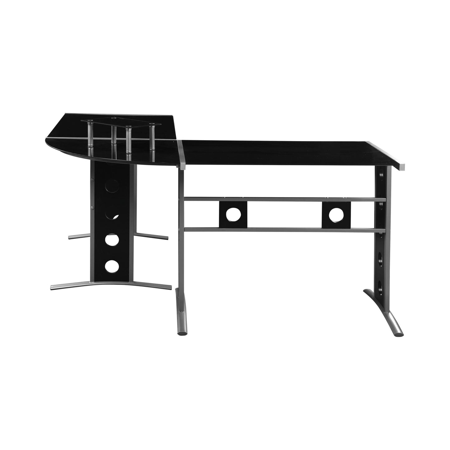 BLACK - COMPUTER DESK SET