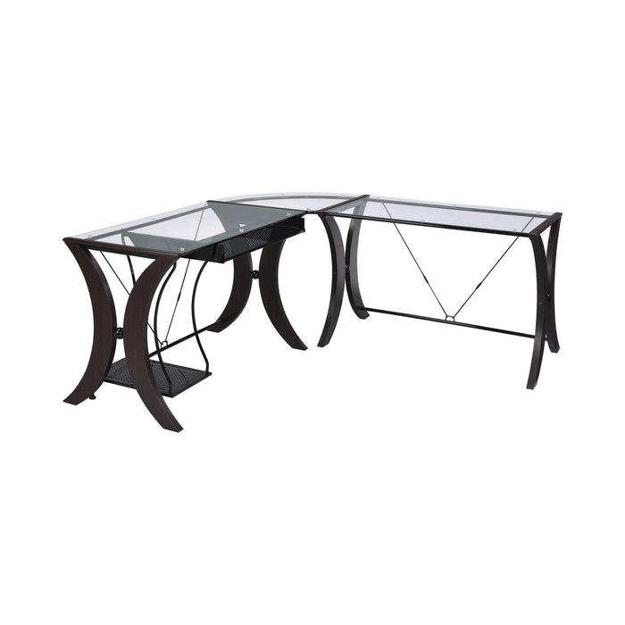 TEREY  OFFICE TABLE - Brown Contemporary Office Table | NorCal Furniture Santa Clara CA