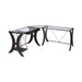 TEREY  OFFICE TABLE - Brown Contemporary Office Table | NorCal Furniture Santa Clara CA