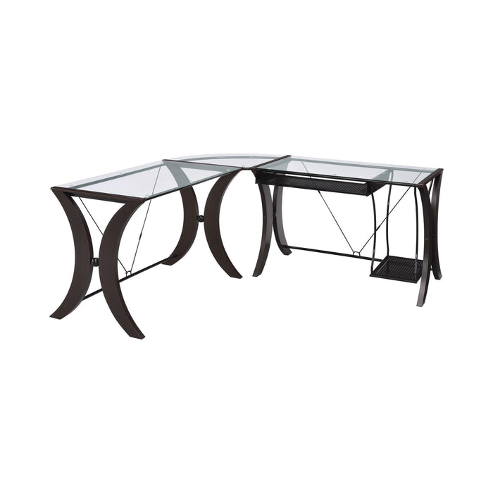 TEREY  OFFICE TABLE - Brown Contemporary Office Table | NorCal Furniture Santa Clara CA