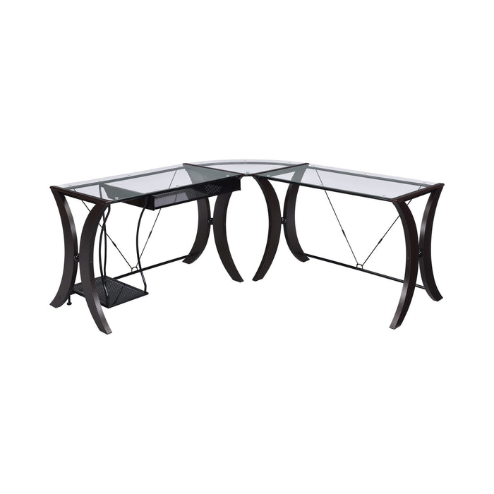 TEREY  OFFICE TABLE - Brown Contemporary Office Table | NorCal Furniture Santa Clara CA