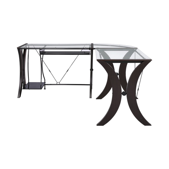TEREY  OFFICE TABLE - Brown Contemporary Office Table | NorCal Furniture Santa Clara CA