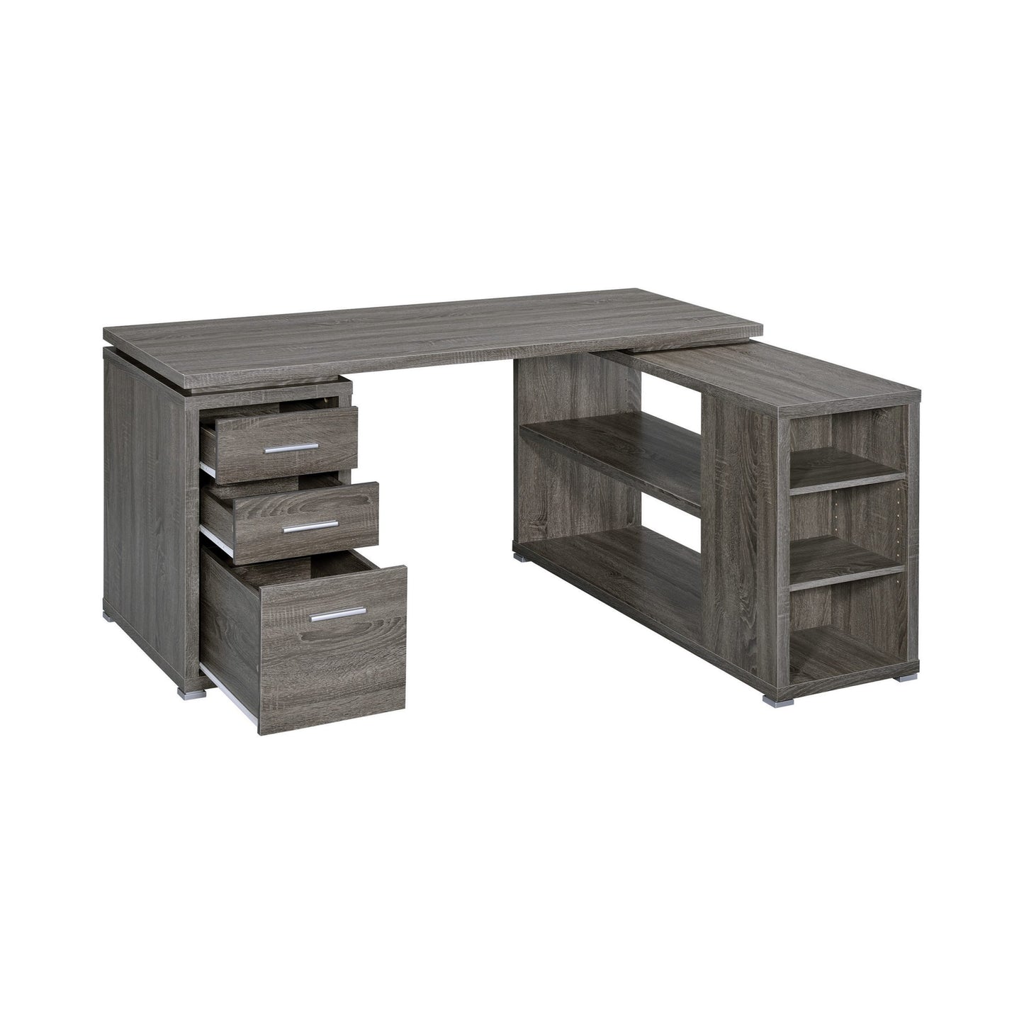 WEATHERED GREY - OFFICE DESK