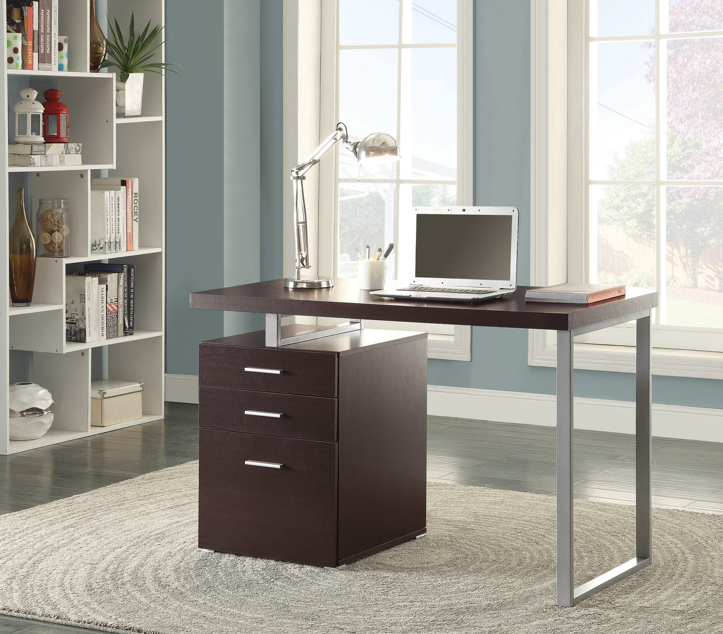 CAPPUCCINO - 3-DRAWER OFFICE DESK