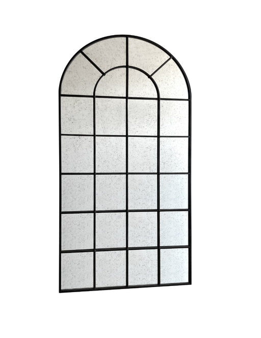 Grady - Industrial Antique Black Floor Mirror