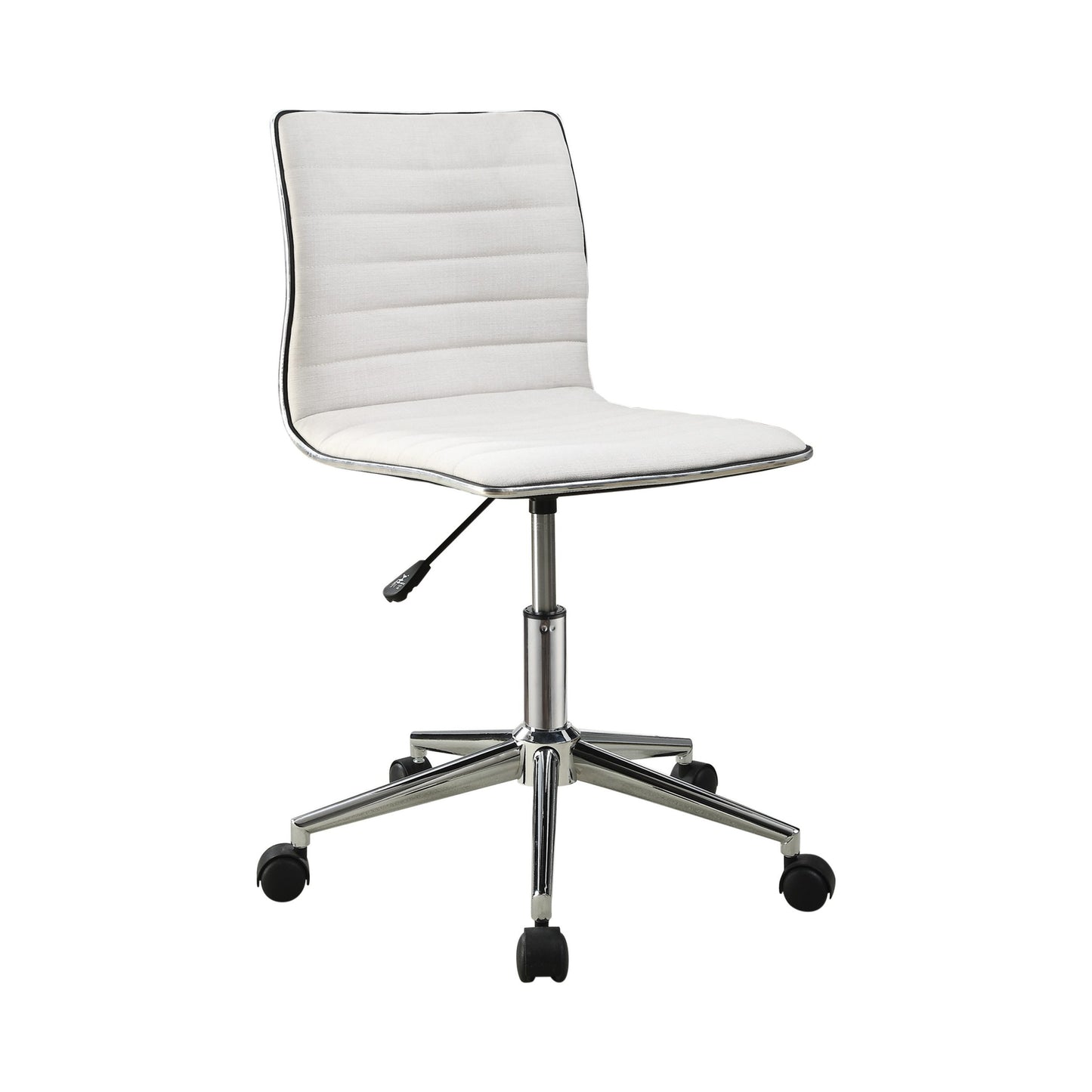 WHITE - ADJUSTABLE HEIGHT OFFICE CHAIR