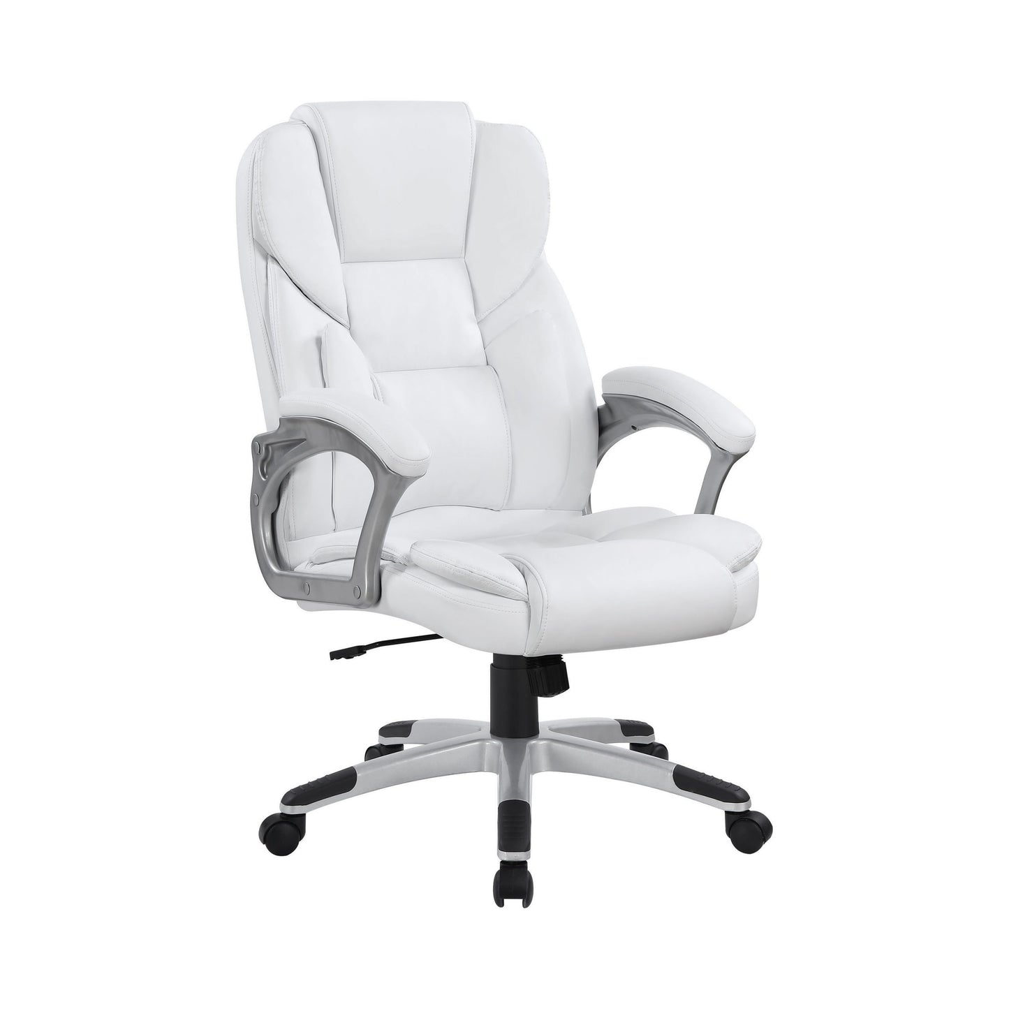 WHITE - ADJUSTABLE HEIGHT OFFICE CHAIR