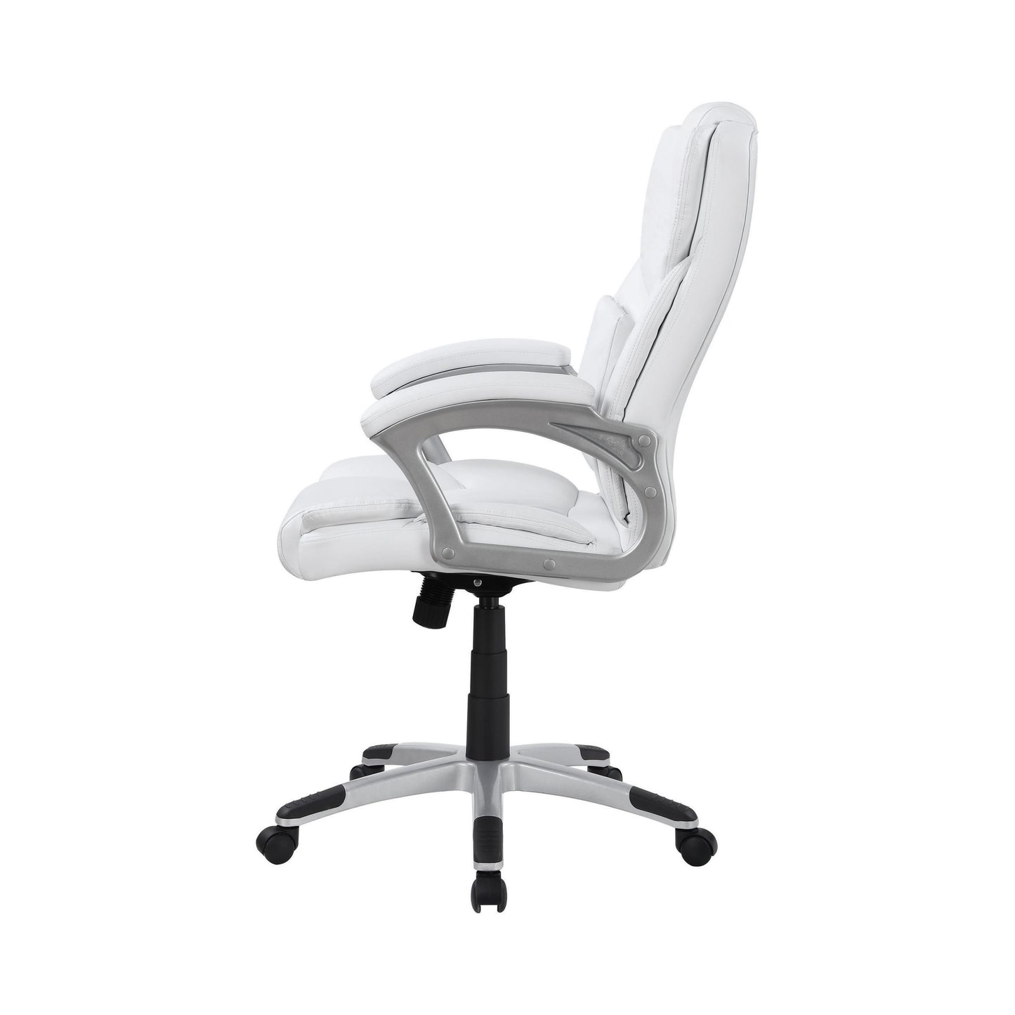 WHITE - ADJUSTABLE HEIGHT OFFICE CHAIR