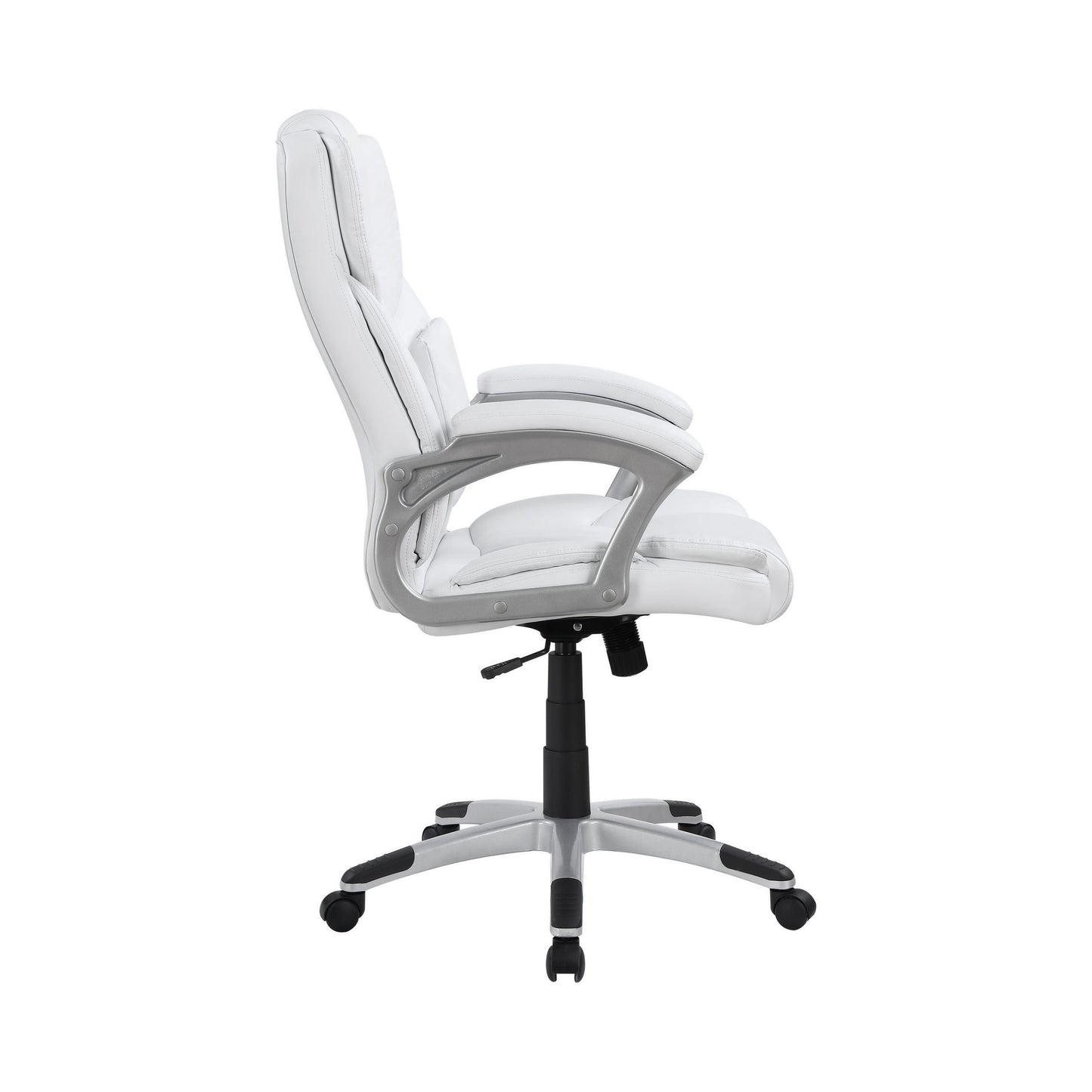 WHITE - ADJUSTABLE HEIGHT OFFICE CHAIR